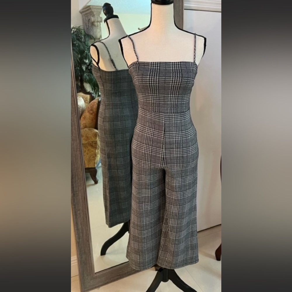 Plaid Jumpsuit